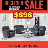 Fabric Recliner Sets Sale! Leamington Furniture Sale!