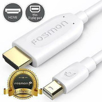 FOSMON 6FT THUNDERBOLT MINI DISPLAY PORT TO HDMI CABLE FOR MACBOOK PRO AIR IMAC $19.99