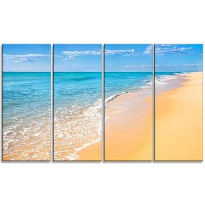 Design Art 'Tropical Blue Sea and Sky' 4 Piece Wall Art on Wrapped Canvas Set in Home Décor & Accents