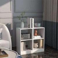Latitude Run® 2-Tier Bookcase Set Of 2 With Anti-Toppling Device