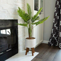 Beachcrest Home Christchurch 33" Artificial Palm Tree in Planter