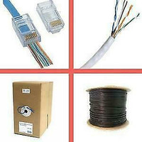 Weekly Promo!  Cat5e cable, cat6 cable, cat3 telephone cable, RJ45 connector, EZ RJ45 Connector