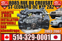 Moteur Subaru Forester Turbo XT  2003 2004 2005 2006 2007  03 04 05 06 07 Forester Engine EJ255 Motor EJ20X Turbo