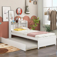 Home Decor Bed With Bookcase