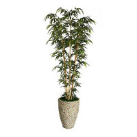 The Twillery Co. Aislin 72" Artificial Bamboo Tree in Planter
