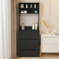 Latitude Run® Dressing Table with Flip Top LED