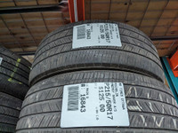 P215/50R17  215/50/17  MICHELIN ENERGY SAFER A/S (all season summer tires ) TAG # 16843