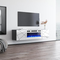 Orren Ellis Sermet TV Stand for TVs up to 70" with ElectricFireplace Included