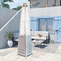 Paramount Flame Patio Heater, Grey and Silver