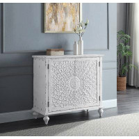 Bungalow Rose Console Table In Antique White Finish