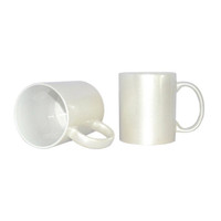 11oz Sparkling Mug Pearl White Sublimation Mugs Transfer Mug Heat Press Machine #110407