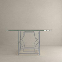 Willa Arlo™ Interiors Vandervoort Round Dining Table Steel - 30" H x 60" L x 60" D