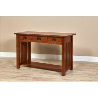 Witmer Furniture Mission 3 Drawer Sofa Table