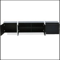 Latitude Run® ON-TREND White & Black Contemporary Rectangle Design TV Stand
