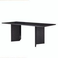 Ivy Bronx 78.74 inch Wood Dining Table Kitchen Table