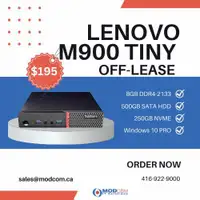 Top Deal: Buy Refurbished Lenovo M900 Tiny 8GB DDR4 / 500GB SATA HDD - Unbeatable Prices on Off-Lease Models!