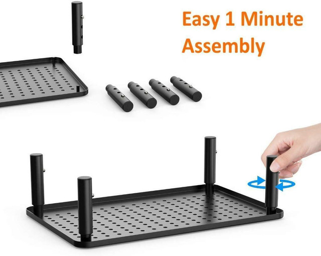 NEW 2 PACK METAL LAPTOP & PCS MONITOR STAND 323556 in Laptop Accessories in Alberta - Image 3