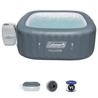Coleman Coleman Saluspa Inflatable Hot Tub And Bestway Saluspa 3 Piece Cleaning Tool Set
