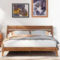 Acacia Callisto Solid Wood Bed Frame with Headboard