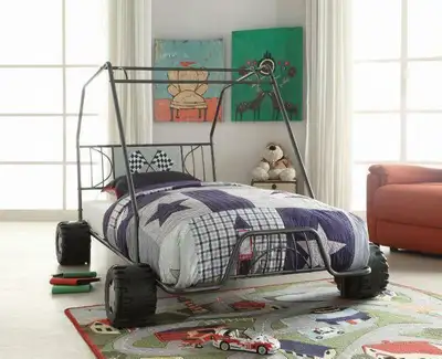 AF Xander Twin Racing Go Cart Bed  ( Available in GunMetal or Red )