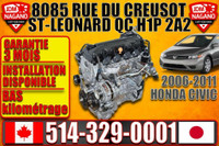 Honda Civic R18A 1.8L Engine Motor Moteur 2006 2007 2008 2009 2010 2011 / 06 07 08 09 10 11