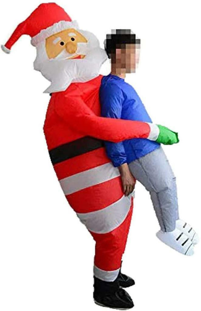NEW INFLATABLE BLOW UP SANTA HALLOWEEN COSTUME FZ1592K in Other Business & Industrial in Alberta - Image 3