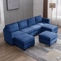 Latitude Run® Treya Velvet Sofa & Chaise