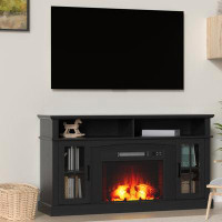 Symple Stuff Siratro 58.19'' W TV Stand with Electric Fireplace