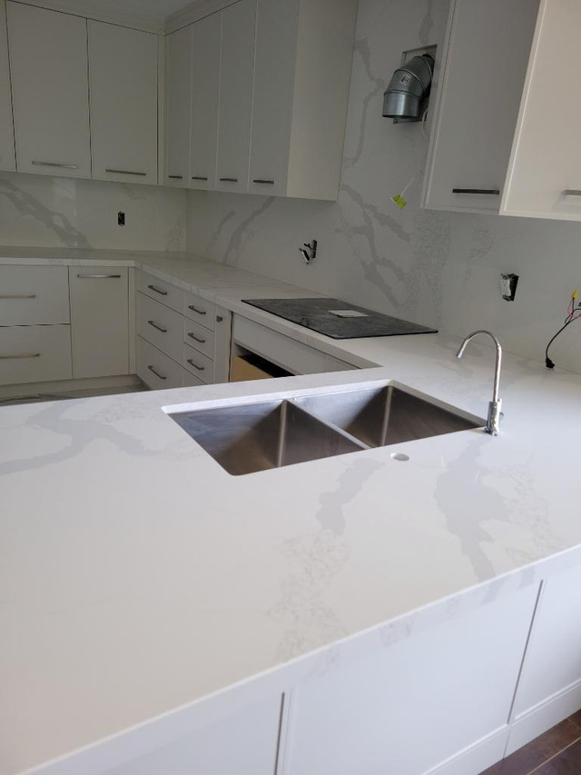 Quartz, Granite counter top, backsplash professional service with best price now !it in Cabinets & Countertops in Kitchener Area - Image 3