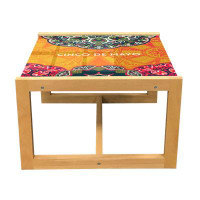 The Holiday Aisle® The Holiday Aisle® Hispanic Coffee Table, Themed Illustration With Folkloric Motifs Of Cinco De Mayo