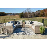 Signature Design by Ashley Calworth 9-Piece Outdoor Sectional