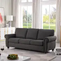 Alcott Hill Chenille Upholstered Sofa