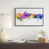 Made in Canada - East Urban Home 'Mumbai Skyline' Framed Oil Painting Print on Wrapped Canvas