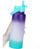 Orchids Aquae Stainless Steel Water Bottle, Insulated Double Wall Vacuum Leak Proof Water Flask, Metal Thermo Canteen Mu