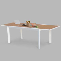 Latitude Run® Table de salle à manger extensible en aluminium