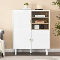 Latitude Run® Wooden Storage Cabinet