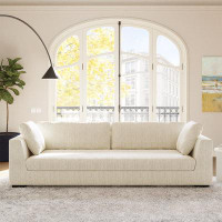 Joss & Main Mindi 99" Modern Upholstered Fabric Sofa