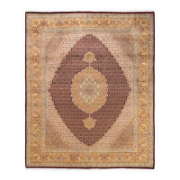 The Twillery Co. One-Of-A-Kind Hayner Hand-Knotted 8'3" x 10'2" Area Rug in Red/Beige/Yellow/Brown