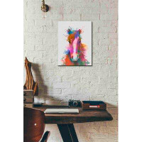 Foundry Select Foundry Select 'Horse Portrait 2 Rainbow Splash' By Fab Funky Canvas Wall Art,