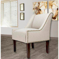 Charlton Home Earlston 58.42Cm Wide Linen Wingback Chair
