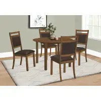 Winston Porter Table de salle à manger Jamie-Coll, ronde 48 po, petite, cuisine, salle à manger, placage, pieds en bois,