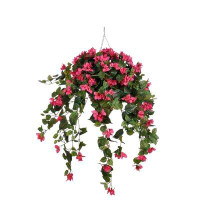 House of Hampton Faux Bougainvillea Trailing Hanging Flowering Plant in Planter