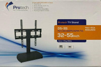 UNIVERSAL TABLE TOP TV STAND, TABLE MOUNT, TV STAND BRACKET, SCREEN BRACKET 32 INCH TV TO 55 INCH TV $39.99