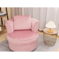 Mercer41 Single Sofa Chair, Modern Accent Chair 360°Rotating Sofa Chair, Upholstered Sofa