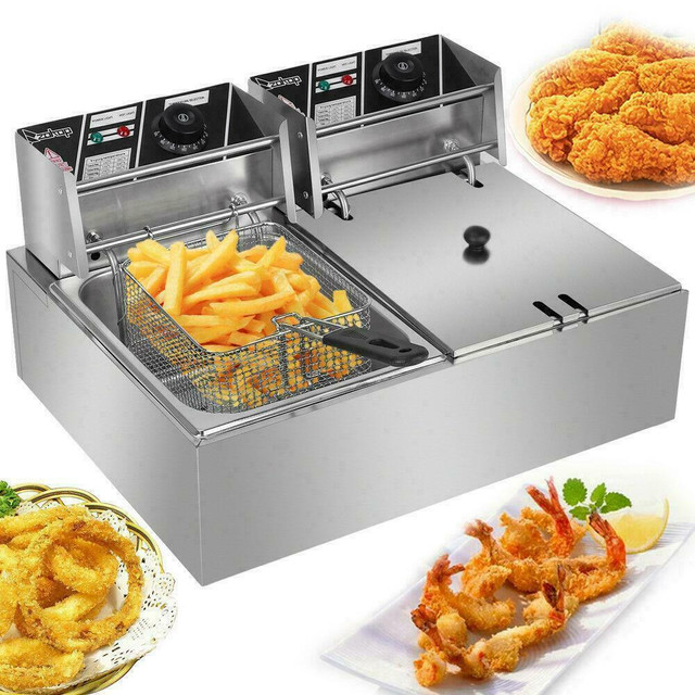 Two Basket Electric Deep Fryer - Brand New - Free shipping in Other Business & Industrial
