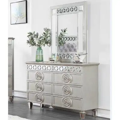 Andrew Home Studio Joycee 6-drawer Dresser With Mirror