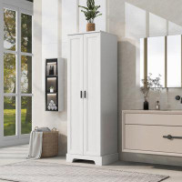 Millwood Pines Storage Cabinet With Two Doors With Adjustable Shelf