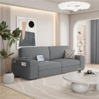 Latitude Run® Modern Corduroy Fabric Sofa Couch with Side Storage Pockets