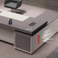 My Lux Decor Designer Minimalist Office Desk L Shaped Reception Free Shipping European Computer Desks Wood Customized Es