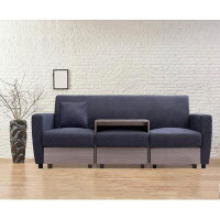 Latitude Run® 77.95" Chenille Square Arm Sofa